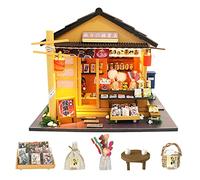 Kit LED miniature d'épicerie japonaise pour maison de poupée, bricolage, magasin en bois, meubles, puzzle, jouet pour enfants, cadeau d'anniversaire