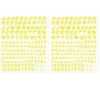 Kit Lettres Adhésives, Jaune (Lot de 2)