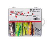 Kit leurre avec têtes plombées Berkley Pulse Shad (x16) Multicolore 8 cm