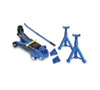 Kit Levage : Cric 1.8t + 2 Chandelles 2t + 2 Cales Roue