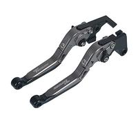 Kit Levier d'embrayage et Levier de Frein Pliable et Extensible usiné CNC pour TENERE 700 TENERE 900 2019 2020 Gris+Noir