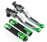 Kit Levier d'embrayage Levier Frein Levier d'embrayage De Frein Et Poignées De Guidon 7/8 22MM, Moto pour PCX 125 pour PCX 150(TitaniumGreen)