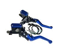 Kit Levier D'embrayage Levier Frein Moto Kit D'embrayage Hydraulique Pour Moto, Piston De 14mm, Maître-cylindre Frein, Tuyau 1200mm(Blue Pump 1 pair)