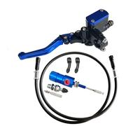 Kit Levier D'embrayage Levier Frein Moto Kit D'embrayage Hydraulique Pour Moto, Piston De 14mm, Maître-cylindre Frein, Tuyau 1200mm(Blue Clutch set)