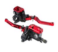 Kit Levier D'embrayage Levier Frein Moto Leviers De Maître-cylindre Guidon Moto, Poignée Pompe Frein Hydraulique Et D'embrayage(Red)