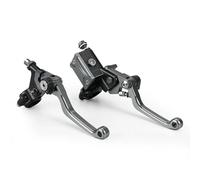 Kit Levier Embrayage Levier Frein Moto Ensemble De Leviers D'embrayage Et De Frein Hydrauliques Universels De 7/8" Et 22 Mm Pour Guidon Standard(Titanium)