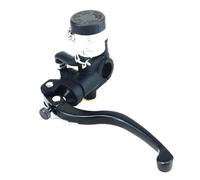 Kit Levier Embrayage Levier Frein Moto Leviers De Frein Et D'embrayage Hydrauliques Universels Pour Moto Guidon Maître-cylindre 7/8 Pouces(Black Left)