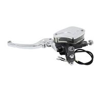 Kit Levier Embrayage Levier Frein Moto Pompe De Frein Hydraulique, Maître-cylindre, Levier De Moto De Course, Poignée D'embrayage Pour Suzuki De 22mm(Silver left)