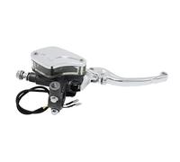 Kit Levier Embrayage Levier Frein Moto Pompe De Frein Hydraulique, Maître-cylindre, Levier De Moto De Course, Poignée D'embrayage Pour Kawasaki De 22mm(Silver right)