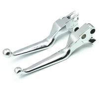 Kit Levier Embrayage Levier Frein Moto Pour Dyna Pour Touring Pour Sportster 1200 883 Pour XL Pour Tour Pour Glide 1996-2003 Leviers Frein Embrayage Moto Guidon Frein Leviers D'embrayage(Chrome)