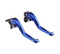 Kit Levier Embrayage Levier Frein Moto Pour GSX R1000 Pour GSX-R 1000 Pour GSXR1000 2007 2008 Moto Leviers Embrayage Frein Courts Ensemble Poignée Réglable(B-Blue)