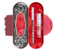 Kit lèvres - NYX PROFESSIONAL MAKEUP - Collection Limitée Bridgerton 01 - Rouge - Brillant crémeux non collant - Repulpant 10h