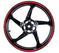 Kit Liserets de jante rétro réfléchissants, Ducati Corse (Rouge)