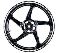 Kit Liserets de Jante Triumph rétro réfléchissants, à Installer sur la Route de Votre Moto pour Une Meilleure visibiité (Gris)