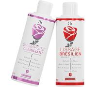 Kit Lissage Bresilien 2x100ml Romanti-K® - Lissage Professionnel - Protéine de Tanin - Sans Formol - Soin lissant - Keratine Pure - Defrisant Organique