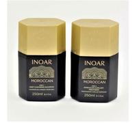 Kit lissage brésilien Inoar Marroquino 2x250 ml - kératine, argile blanche & huile de cacao
