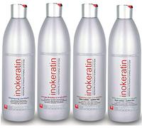 Kit Lissage Brésilien Inokeratin - 4 x 1000 ml - à la Kératine et à l'Huile d'Argan - sans formol (Kit + Duo Shampoing & Après Shampoing)