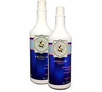 Kit Lissage Eternity Liss Pérola Traitement de Lissage des Cheveux (2 X 1 Litre Shampooing et Kératine)