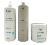 Kit lissage organique Forest Protein Lana + shampooing préparateur & masque La Genèse™ L'Iéna Paris 3 produits