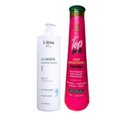 Kit lissage protéine Top One Vitta Gold & shampooing La Genèse L'Iéna Paris 2 x 1 L