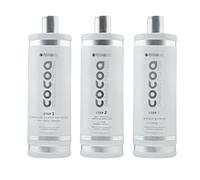 Kit Lissage Tanin Cocoa Organic Protéine | Lissage Naturel, Hydratation Intense, Anti-Frisottis, Brillance Longue Durée | Pour Cheveux Abîmés et sans Volume (3x1L)