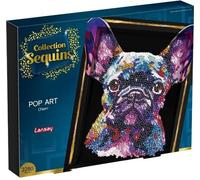Kit loisir créatif - LANSAY - Collection Sequins - Pop art chien - Des 14 ans