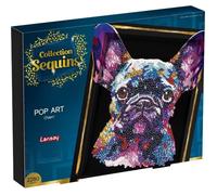 Kit loisir créatif - LANSAY - Collection Sequins - Pop art chien - Dès 14 ans