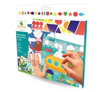 Kit Loisirs Créatifs Enfants - Gommettes autocollantes - Tableau à compléter - Thèmes colorés - Dès 3 ans - Sycomore - CRE44031