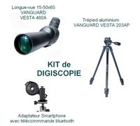 Kit longue-vue 15-50x60 vesta 460a avec trépied et adaptateur smartphone