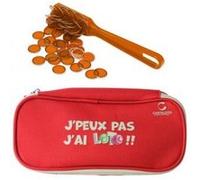 Kit loto bingo 3 en 1 complet - baton magnetique ramasse jetons + 100 pions de marquage + trousse - set accessoires jeu et carte