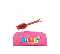 Kit Loto complet 3 en 1 : 100 pions magnetiques + Baton Ramasse Jetons rouge + Trousse rangement Rose - Set