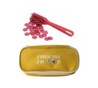 Kit Loto magnetique 3 en 1 - Baton ramasse jetons + 100 pions Transparents + Trousse - Bingo, quine - Set Accessoires Jeu et Une Carte