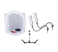 Tente à Lumière 60x60x60cm BRESSER BR-2820L pour Photographie du Produit avec Éclairage LED weiß G