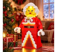 Kit lumière LED LIGHTAILING LEGO Minifigurine de la Mère Noël grand format | Qualité premium & montage facile - idéal déco light, étagère et cadeau collector, compatible LEGO 40875 (modèle non inclus)