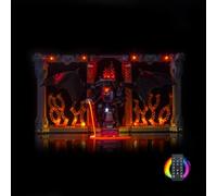 Kit lumière télécommande compatible avec Lego Balrog Book Nook 10367 (pas de modèle), jeu d'éclairage LED, compatible avec Lego Balrog Book Nook briques