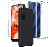 Kit LYZXMA pour TCL 205 - boîtier transparent et noir + verre trempé
