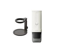 Kit Nano Machine à Expresso Electrique Portable + Support Universel - Blanc Perle - Camping, Voyage