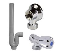 Kit machine à laver - SFERACO - Applique + robinet + siphon