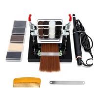 Kit machine d'extension cheveux 6 en 1 colle kératine et lisseur chauffant