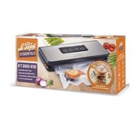 Le Parfait Machine sous vide LPF.MVIN Kit avec 3 sacs 20x30 cm, couvercle bocal et tuyau Noir