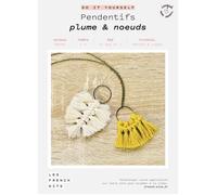 Kit Macramé Pendentifs - French Kits - Plume & nœuds - Blanc - A partir de 10 ans - Mixte
