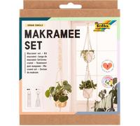 Folia Kit macramé Urban Jungle – 7 pièces, 100% coton, instructions incluses – vert pastel