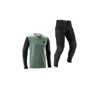 Kit maillot manches longues et pantalon leatt gravity 1 0 vert