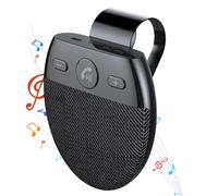 Kit Mains Libres Auto - Haut-Parleur Intégré Et Clip pour Pare-Soleil | Appels Vocaux Haute Définition avec Charge USB | Téléphone De Voiture sans Fil pour Conduite dans Voitures, Camions, S