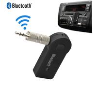 Kit mains libres avec haut-parleur intégré, prise jack 3,5 mm, récepteur Bluetooth 5.0 et lecteur de musique intégré pour voiture et système