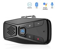 Kit Mains Libres - Bluetooth 5.0 - Portable - Auto-On - Musique - Élimination du Bruit