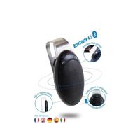 Kit Mains Libres Bluetooth - DYNACAR - DYNABASS - Contrôle Vocal - Réduction de Bruit - 16h Autonomie