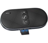 Kit mains libres Bluetooth pour voiture : haut-parleur mains libres Bluetooth 6 W pour téléphone portable fonctionne sur camionnette, camion - Double micro compatible Siri Voice Assistant kit mains