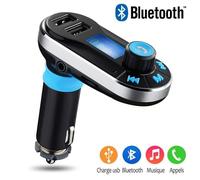 Kit Mains Libres Bluetooth Voiture Gris pour Samsung Galaxy Trend 2 Lite, Galaxy Alpha, Galaxy Ace 4