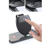 Kit mains libres de voiture Bluetooth 5.0 sans fil BT mains libres microphone pare-soleil lecteur de musique avec micro
